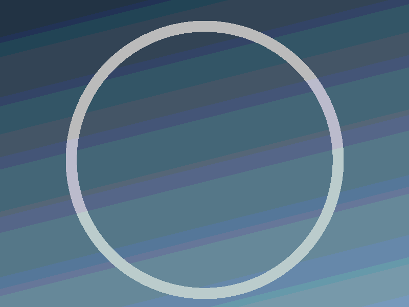 A blue-grey plate with a thin ring near its centre